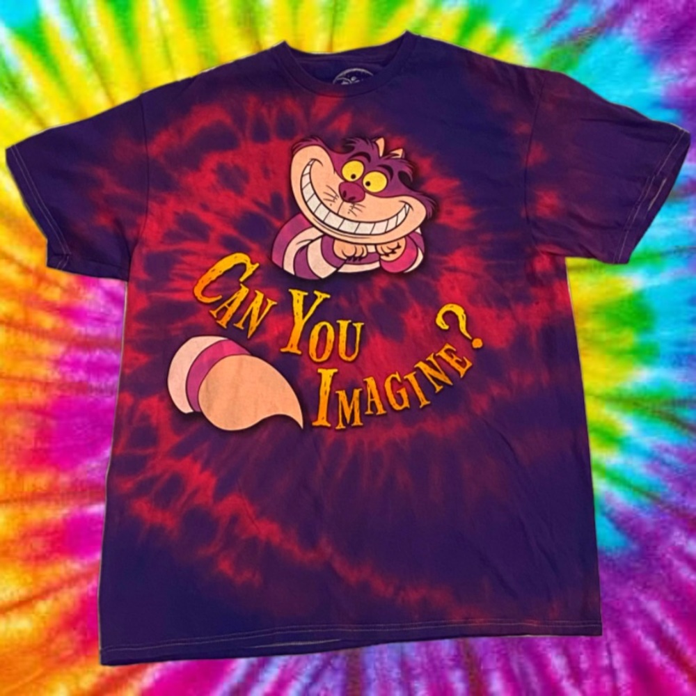 Disney Cheshire Cat Tie Dye Graphic Tshirt